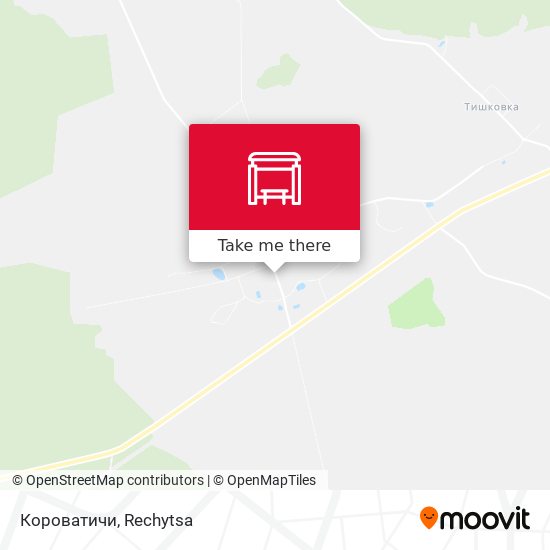 Короватичи map