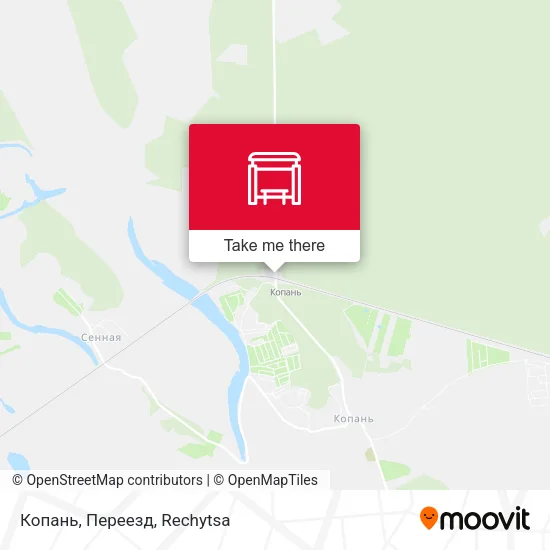 Копань, Переезд map