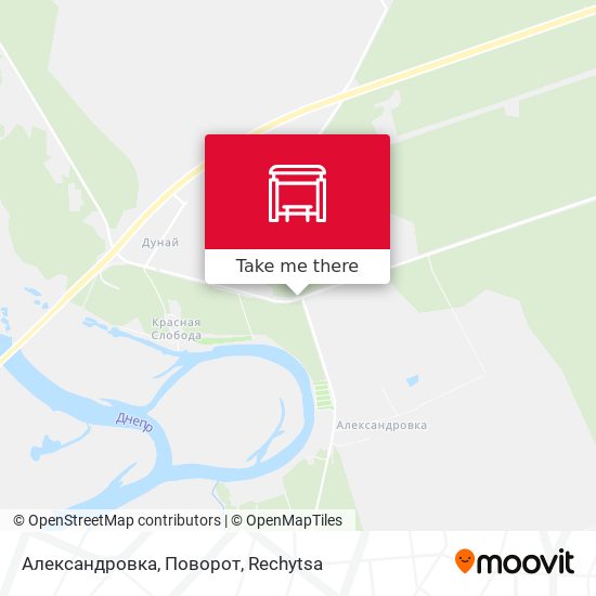 Александровка, Поворот map
