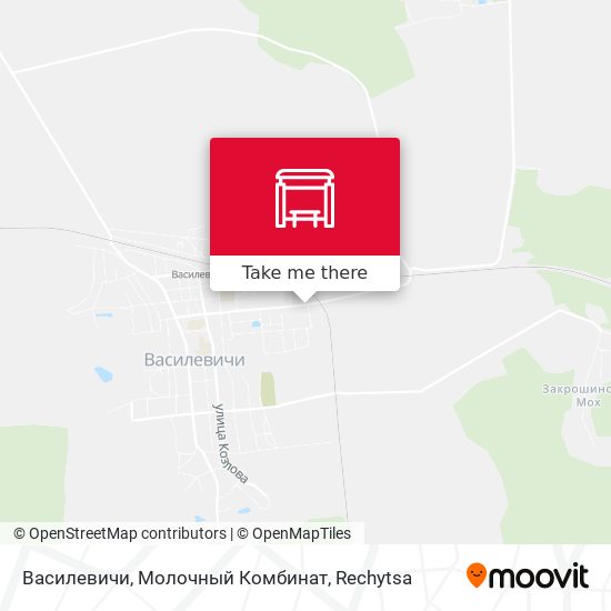 Василевичи, Молочный Комбинат map