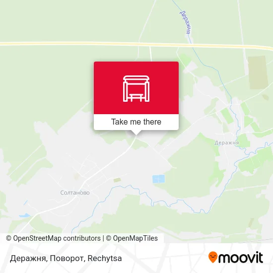Деражня, Поворот map