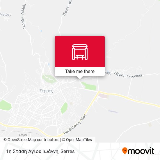 1η Στάση Αγίου Ιωάννη map