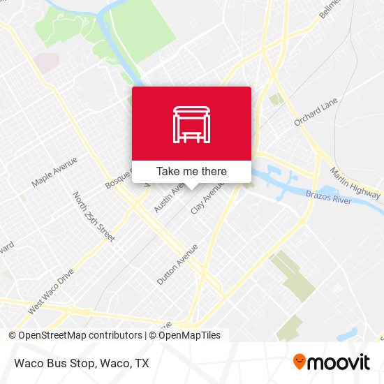 Waco Bus Stop map