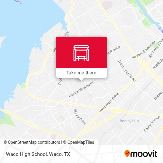 Waco High School map