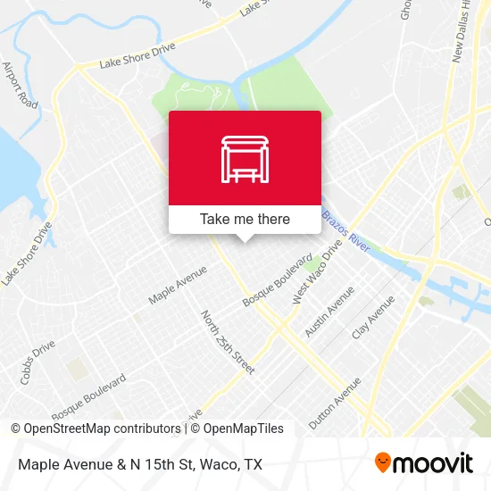 Mapa de Maple Avenue & N 15th St