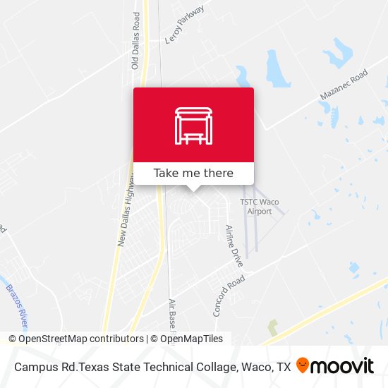 Campus Rd.Texas State Technical Collage map