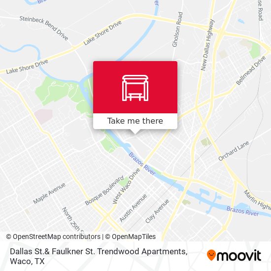 Dallas St.& Faulkner St. Trendwood Apartments map