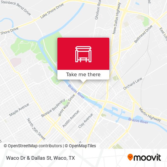 Waco Dr & Dallas St map