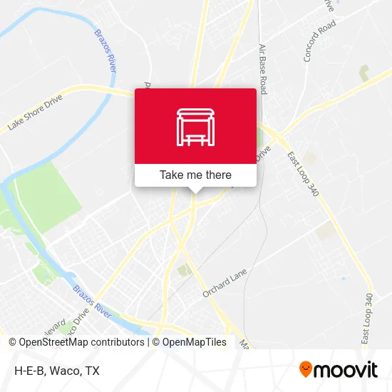 H-E-B map
