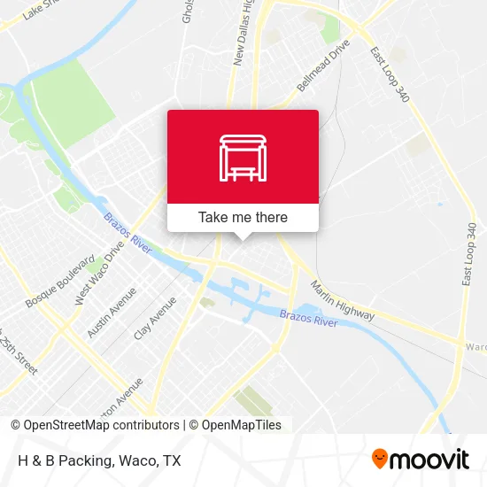 H & B Packing map