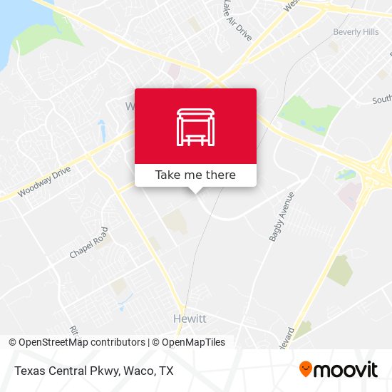 Mapa de Texas Central Pkwy