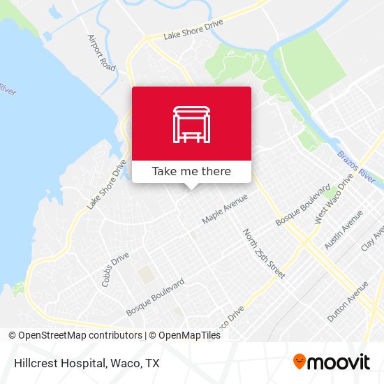 Hillcrest Hospital map
