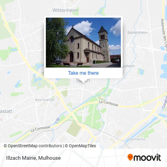 Illzach Mairie map