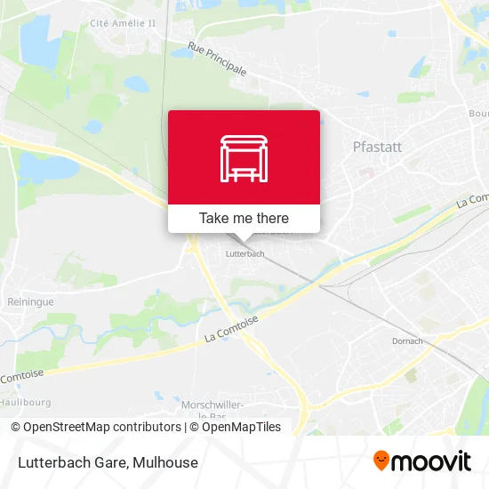 Lutterbach Gare map