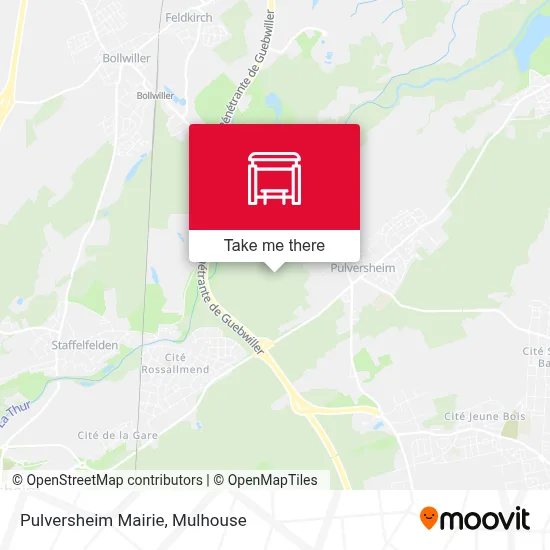 Pulversheim Mairie map