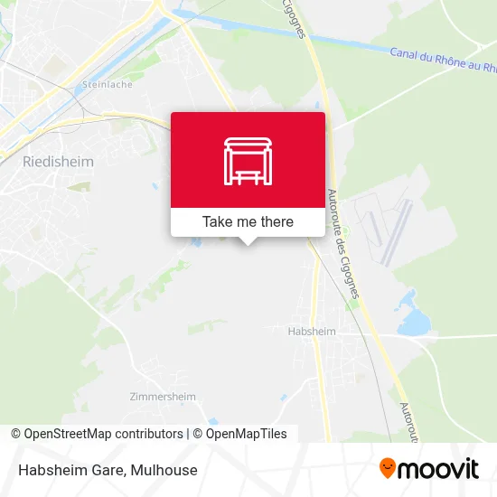 Habsheim Gare map