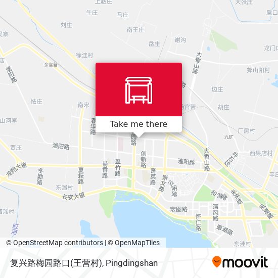 复兴路梅园路口(王营村) map