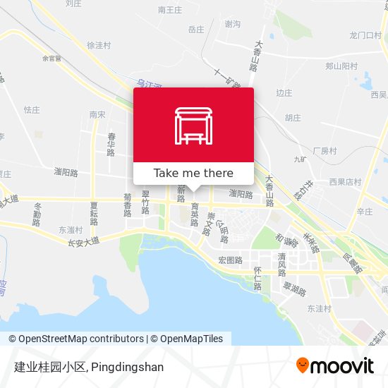 建业桂园小区 map