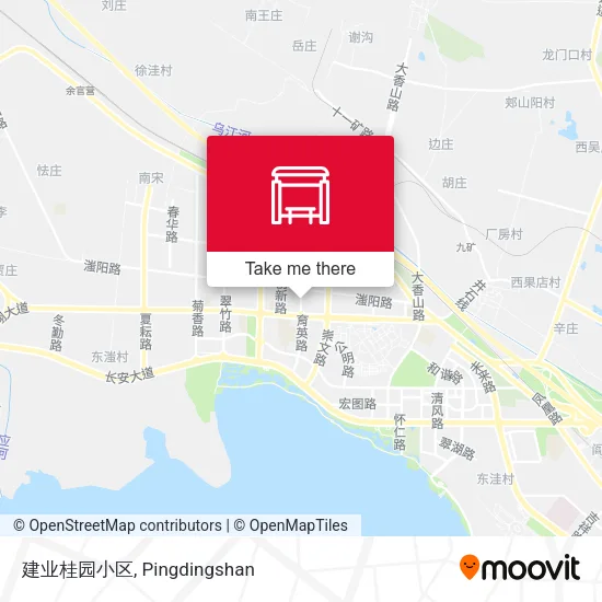 建业桂园小区 map