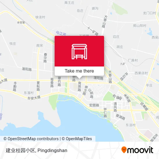 建业桂园小区 map