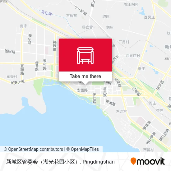 新城区管委会（湖光花园小区） map