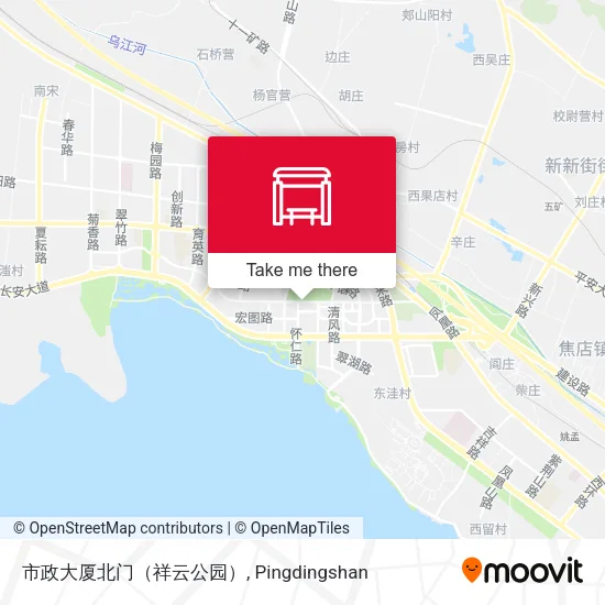 市政大厦北门（祥云公园） map