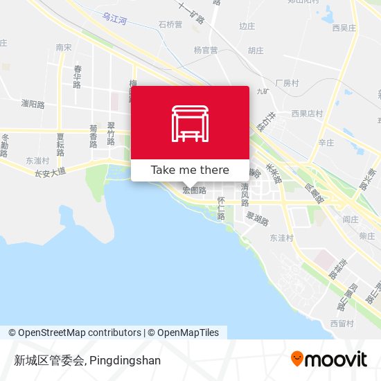 新城区管委会 map