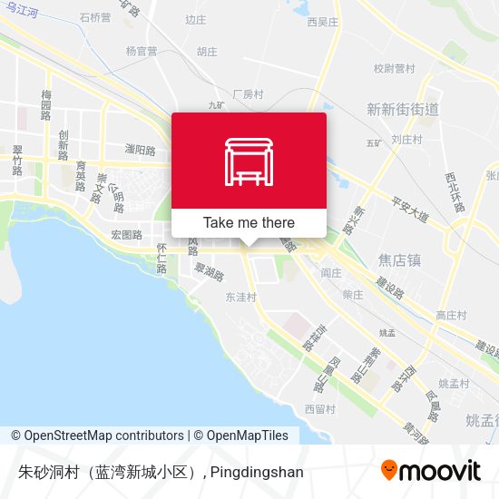 朱砂洞村（蓝湾新城小区） map