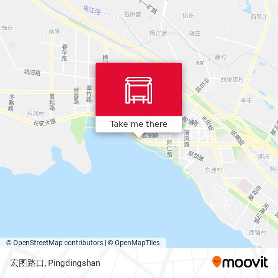 宏图路口 map
