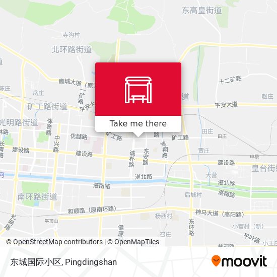 东城国际小区 map