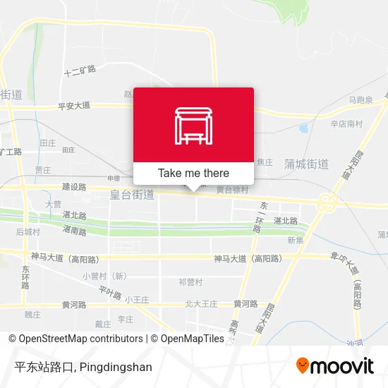 平东站路口 map