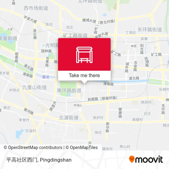平高社区西门 map