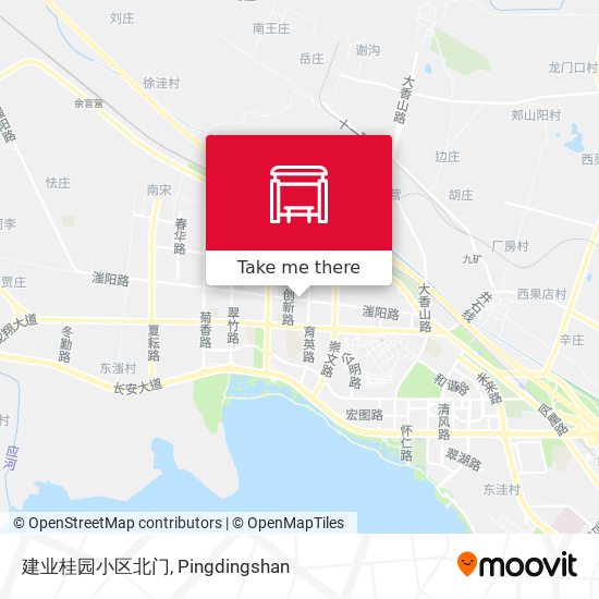 建业桂园小区北门 map