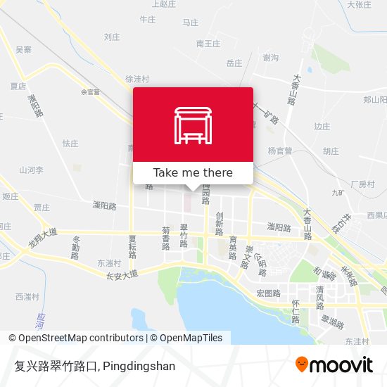 复兴路翠竹路口 map