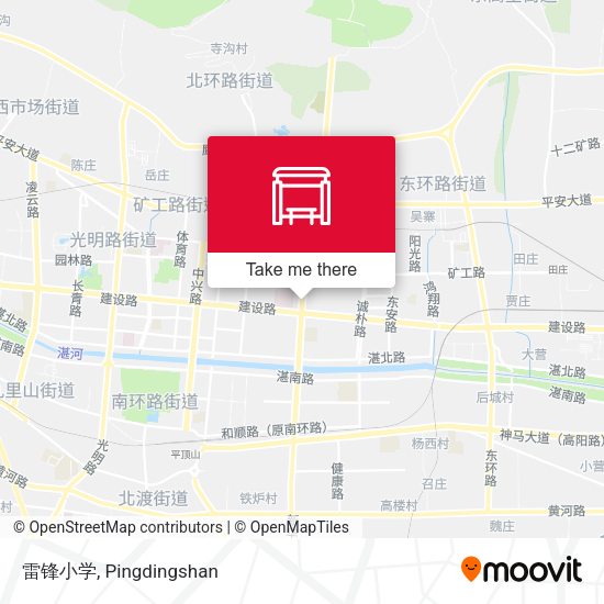 雷锋小学 map