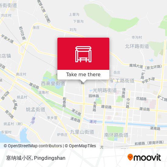 塞纳城小区 map