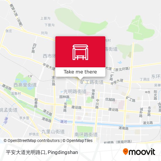 平安大道光明路口 map