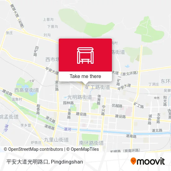 平安大道光明路口 map