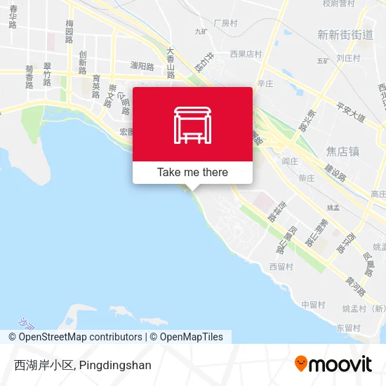 西湖岸小区 map