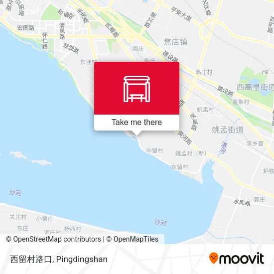 西留村路口 map