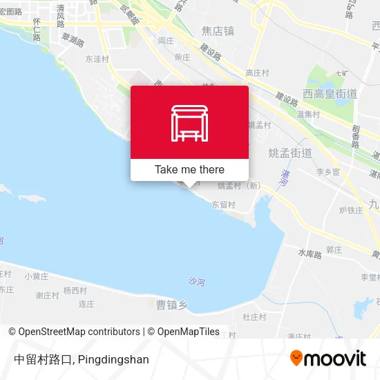 中留村路口 map
