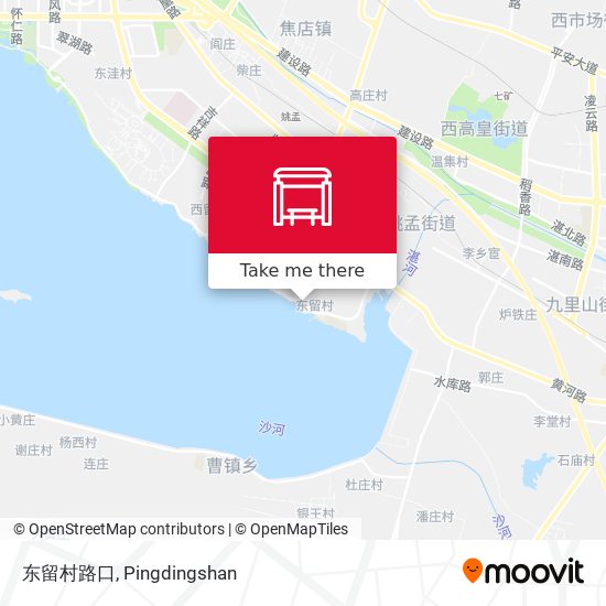 东留村路口 map