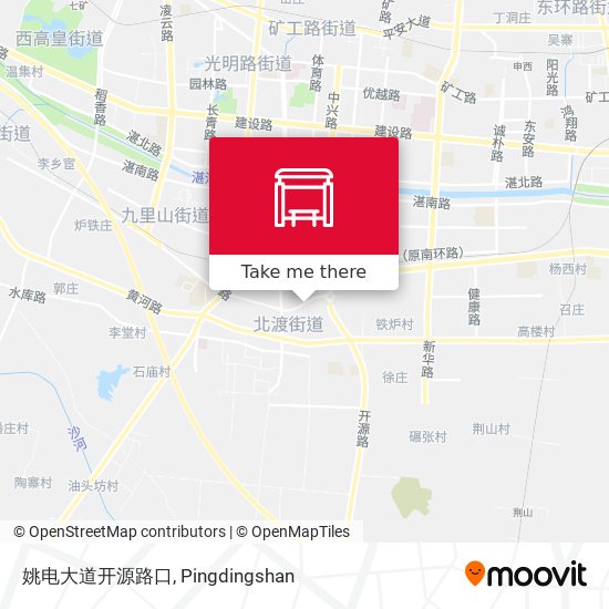 姚电大道开源路口 map