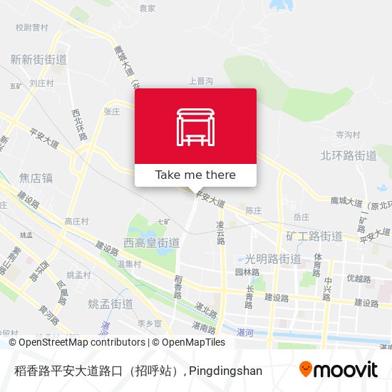 稻香路平安大道路口（招呼站） map