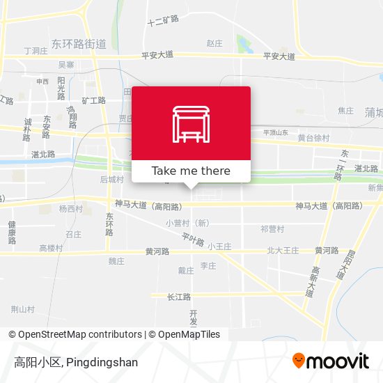 高阳小区 map