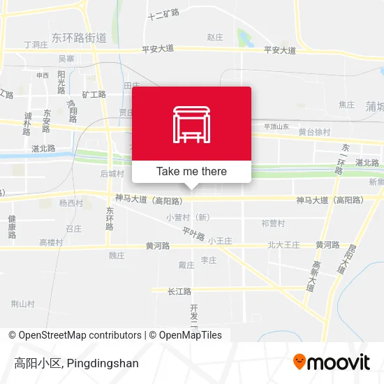 高阳小区 map