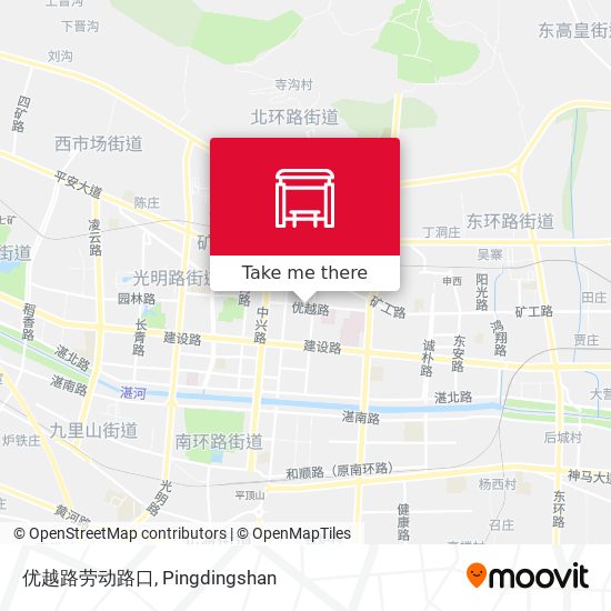 优越路劳动路口 map