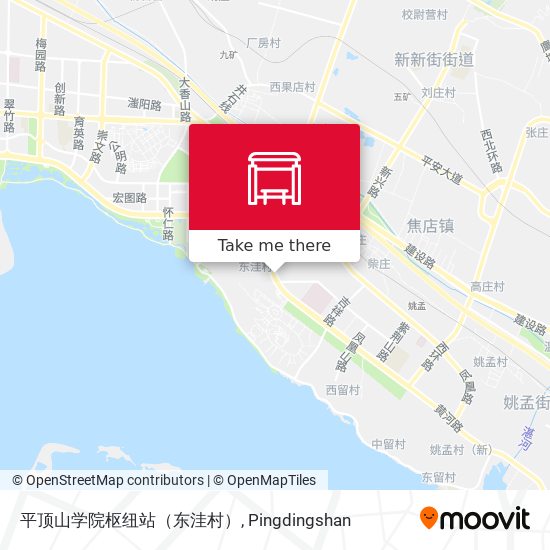 平顶山学院枢纽站（东洼村） map