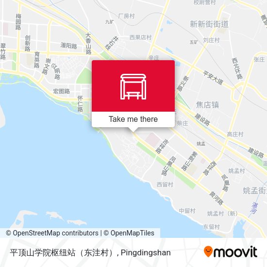 平顶山学院枢纽站（东洼村） map