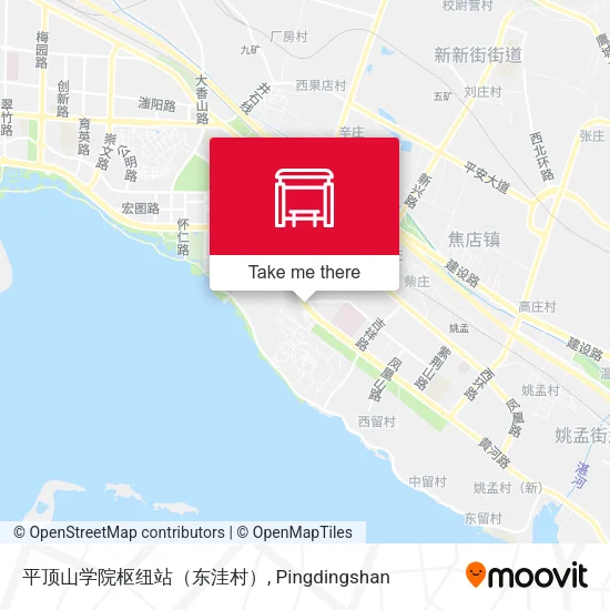 平顶山学院枢纽站（东洼村） map